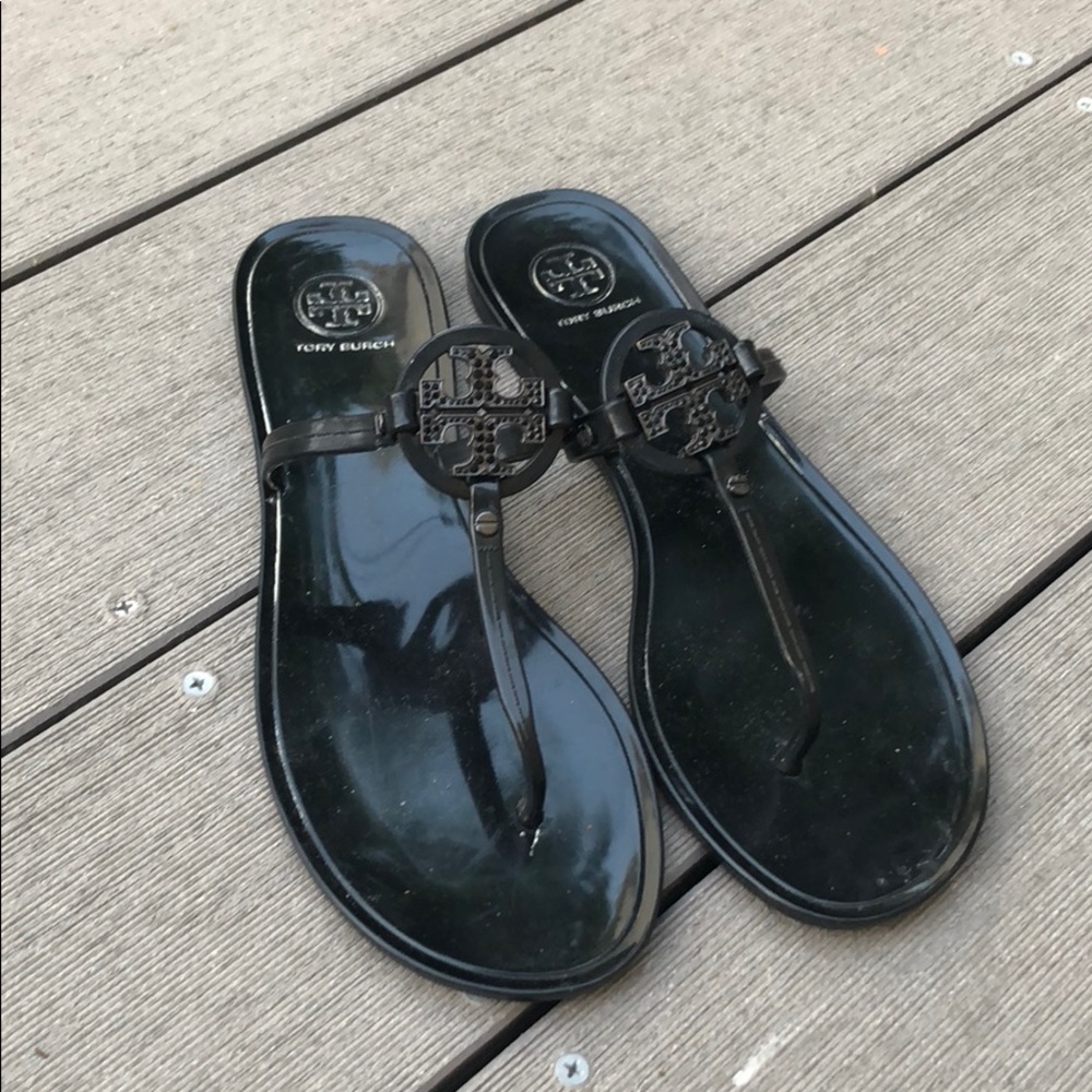 Tory Burch Logo Slippers
